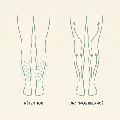 Lympha — drainage lymphatique des jambes : rétention vs jambes légères