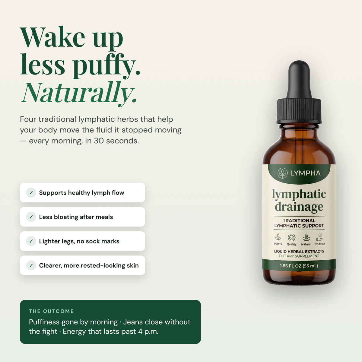 Wake up less puffy, naturally — benefits